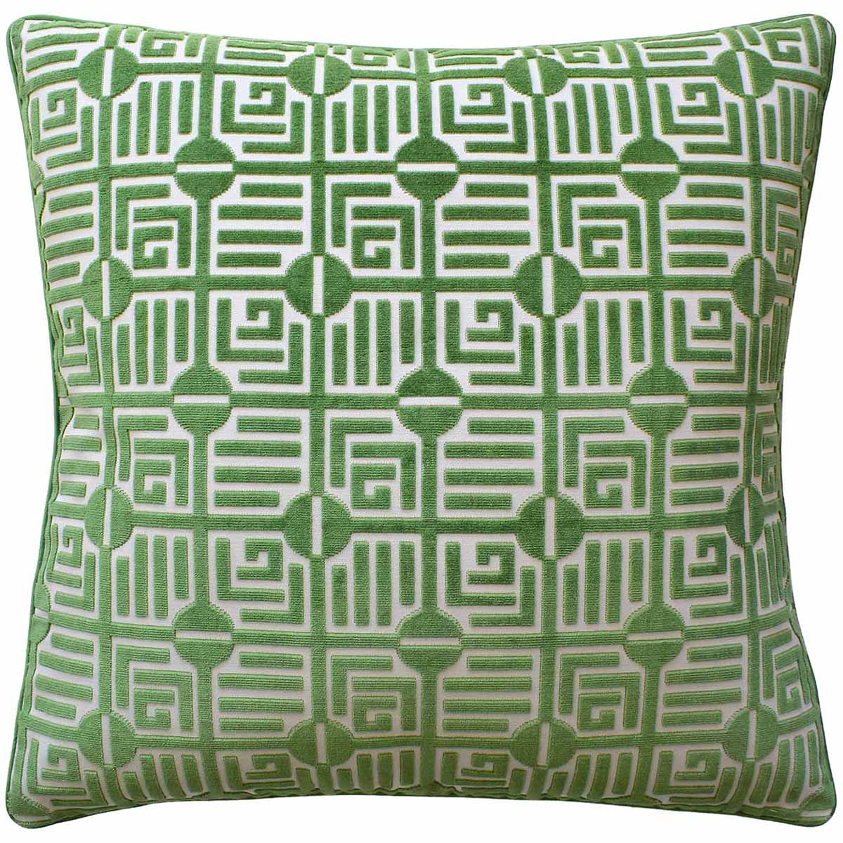 Ryan Studio Decorative Pillow Labyrinth Velvet Emerald
