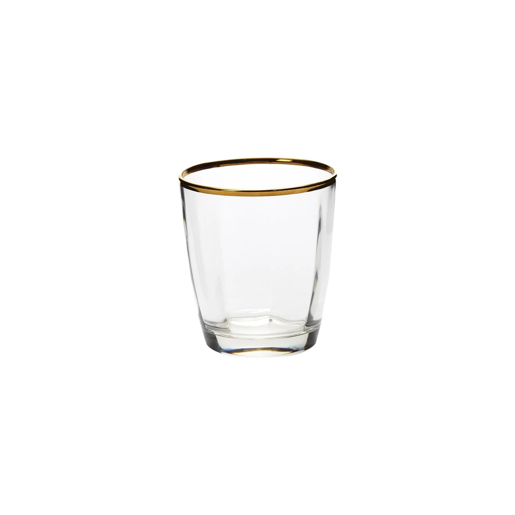 Vietri Optical Double Old Fashioned Glass