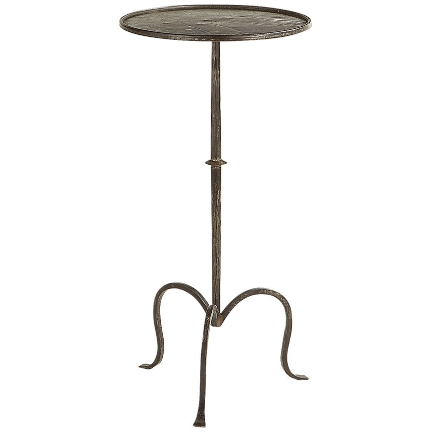 Visual Comfort Hand-Forged Aged Iron Martini Table