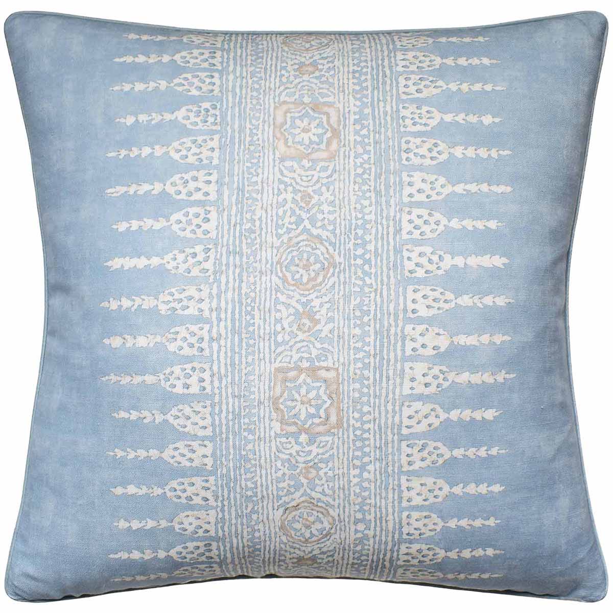 Ryan Studio Decorative Pillow Javanese Stripe Spa Blue