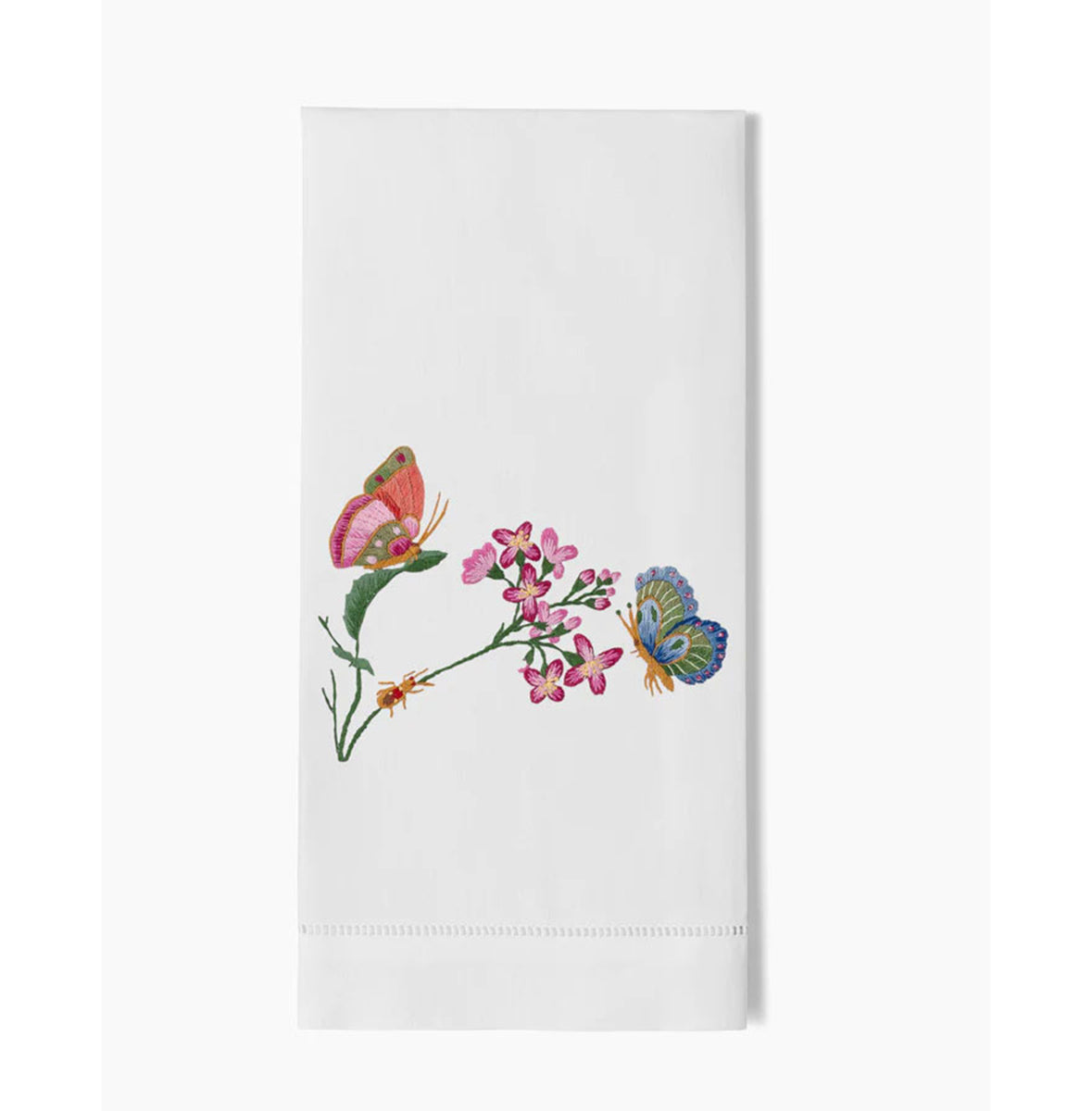 Henry Handwork Butterflies & Flowers Hand Towel
