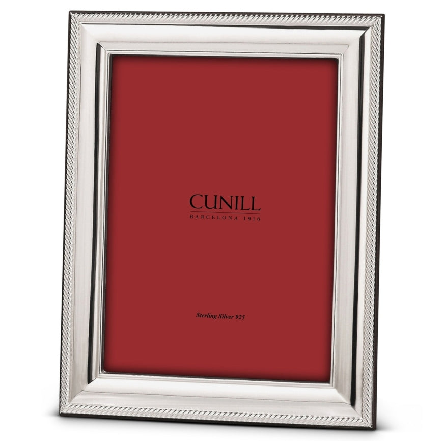 Cunill Rope Non-Tarnish Sterling Silver Picture Frame