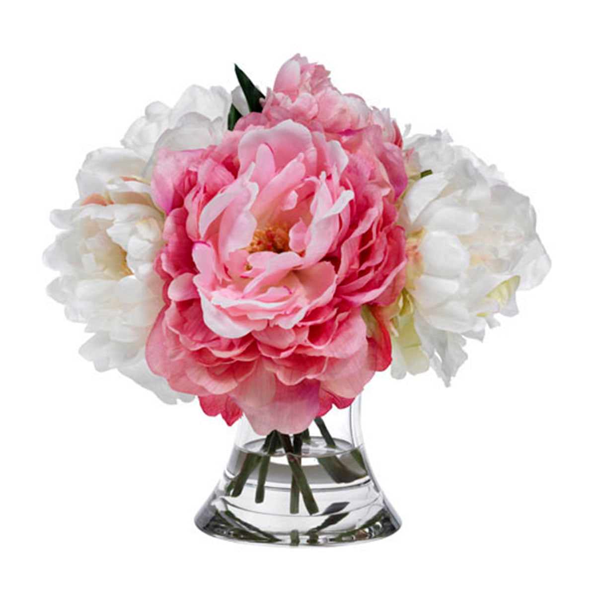Diane James Blooms Pink & White Peonies in Vase