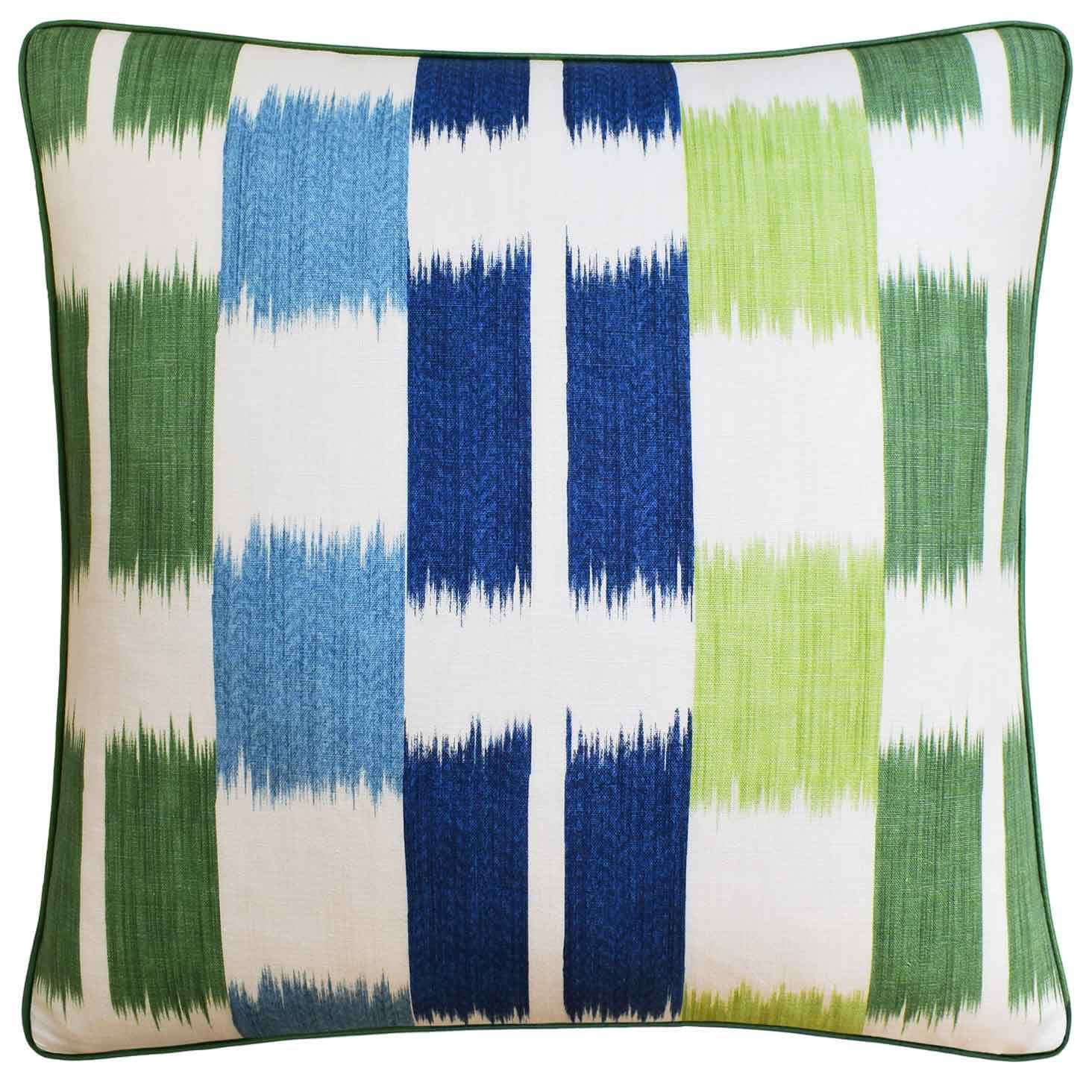 Ryan Studio Decorative Pillow Kasuri Blue Green