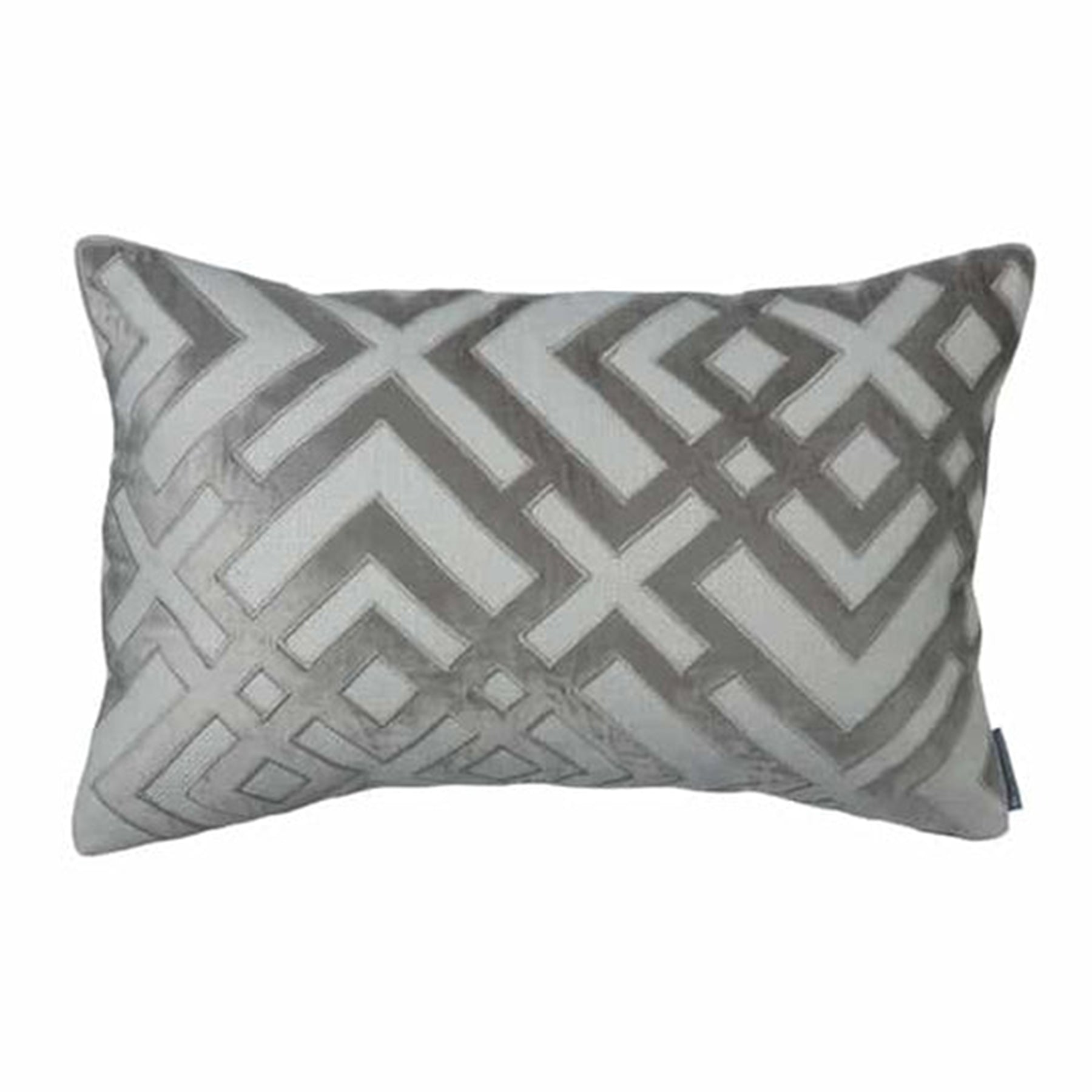 Lili Alessandra Karl Small Rectangle Pillow - Ivory/Platinum