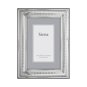 Siena Hammered Dimensional Silverplate Frame
