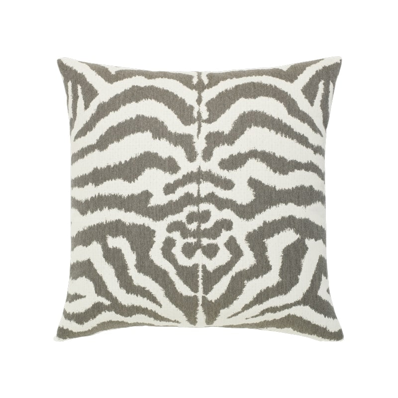 An image of Elaine Smith Zebra Gray  Square Pillow- 20x20"