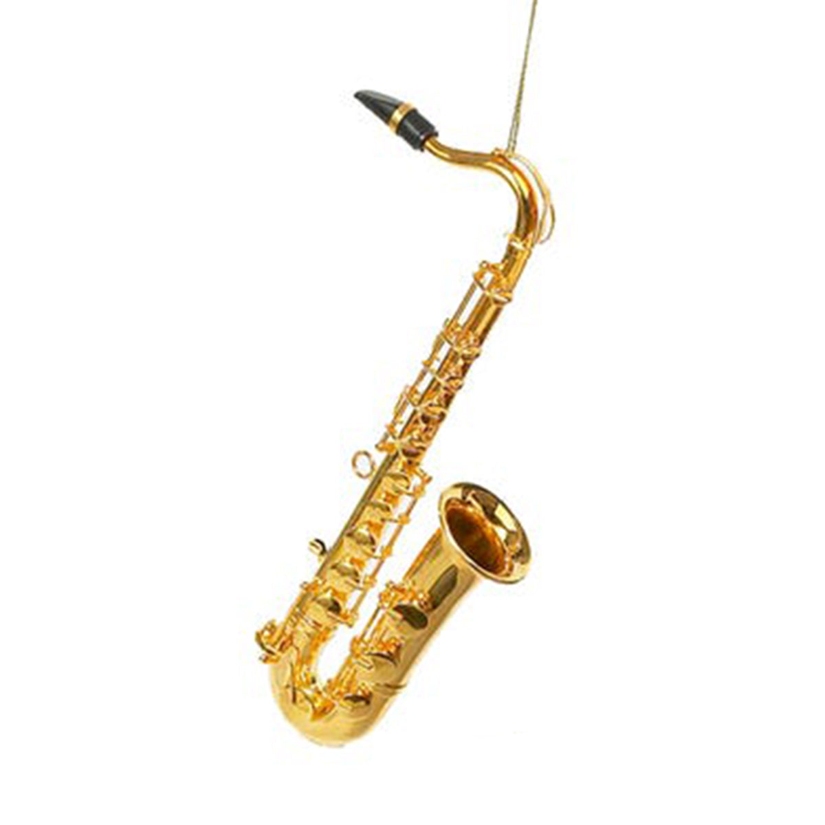 Kurt Adler 6" Brass Saxiphone