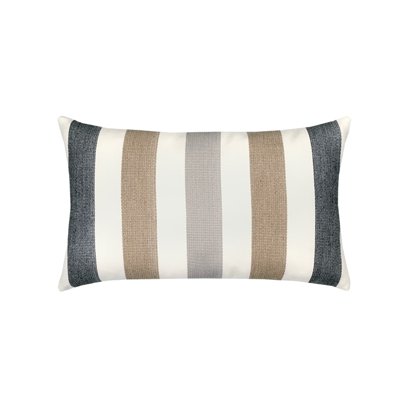 An image of Elaine Smith Dune Stripe Lumbar Pillow- 12x20"