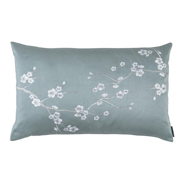 Lili Alessandra Blossom Boudoir Pillow - Blue/Silver