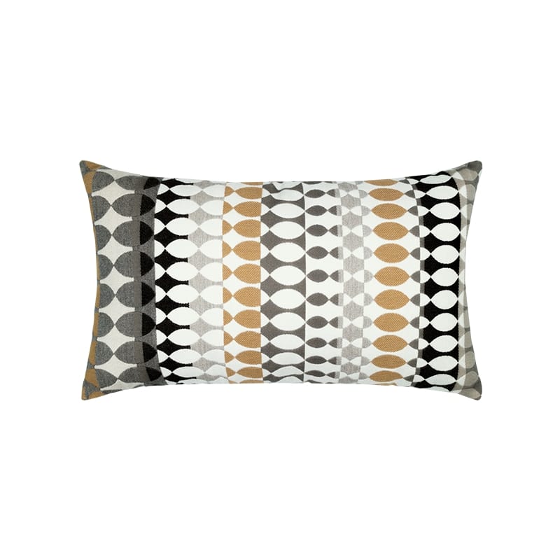 An image of Elaine Smith Modern Oval Dune Lumbar Pillow- 12x20"