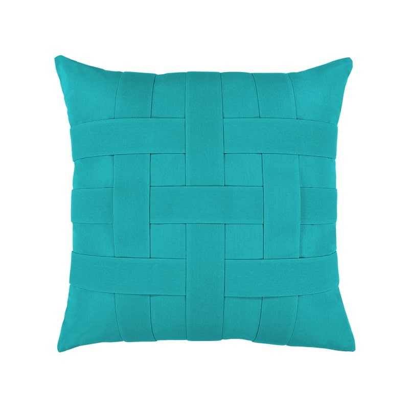 An image of Elaine Smith Basketweave Aruba Square Pillow- 20x20"