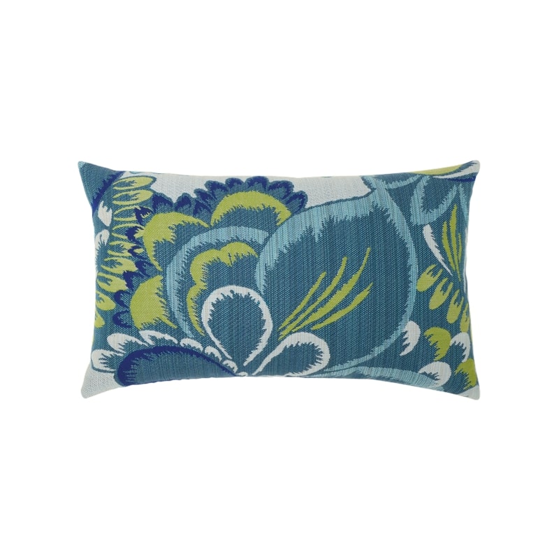 Elaine Smith Floral Wave Lumbar Pillow- 12x20"