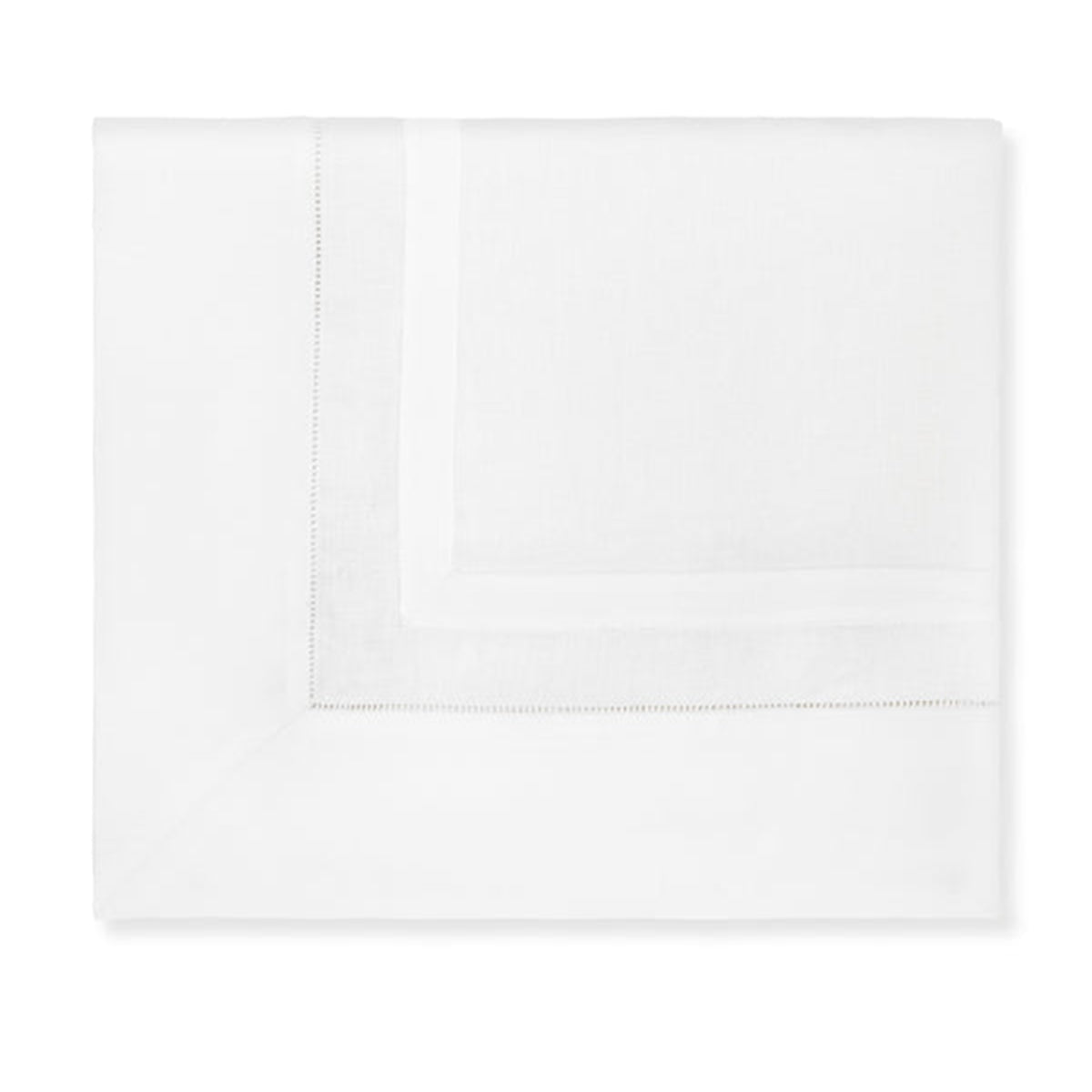 Sferra Tipton Oblong Tablecloth - 66X140 - White, White
