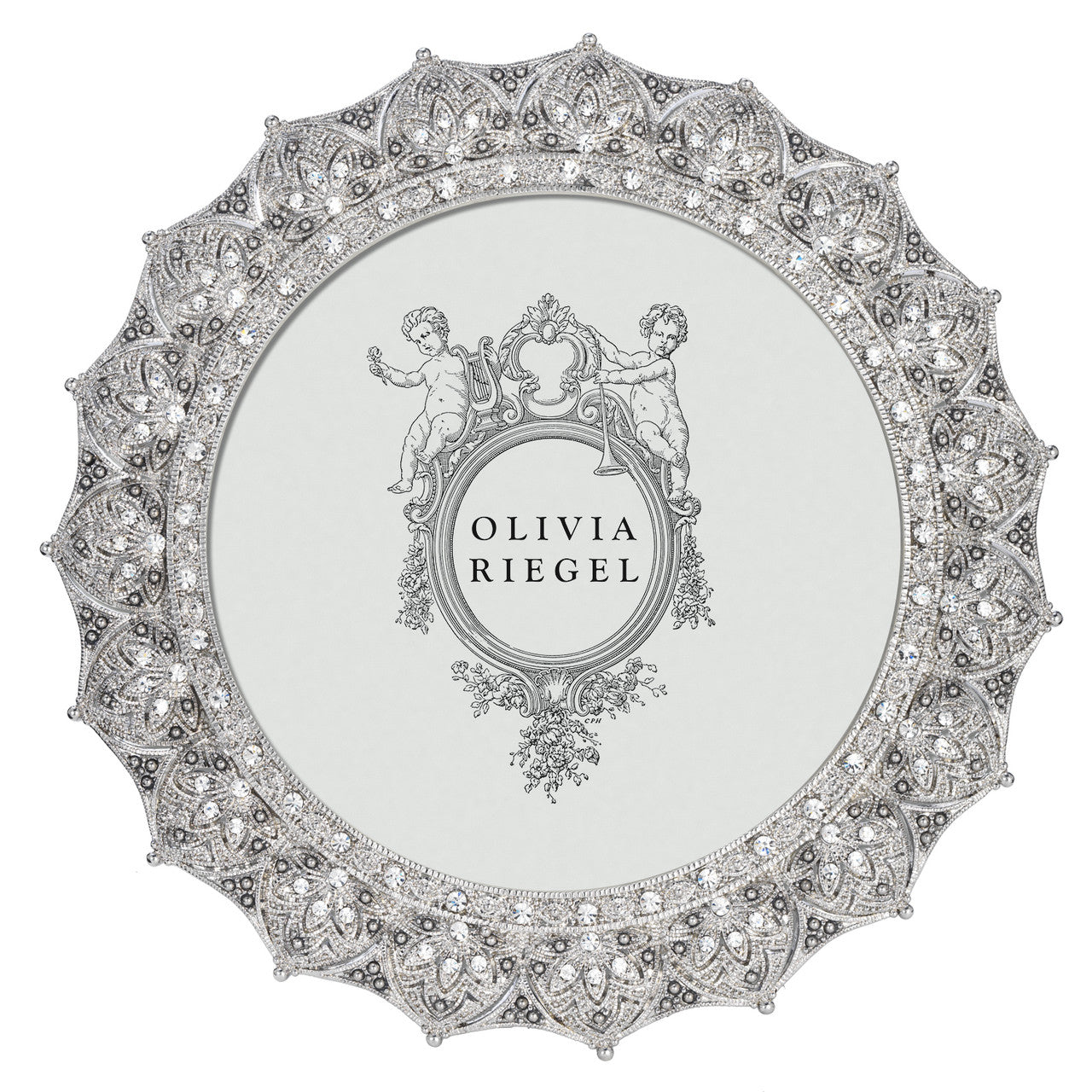Olivia Riegel Silver Windsor 4" Round Frame