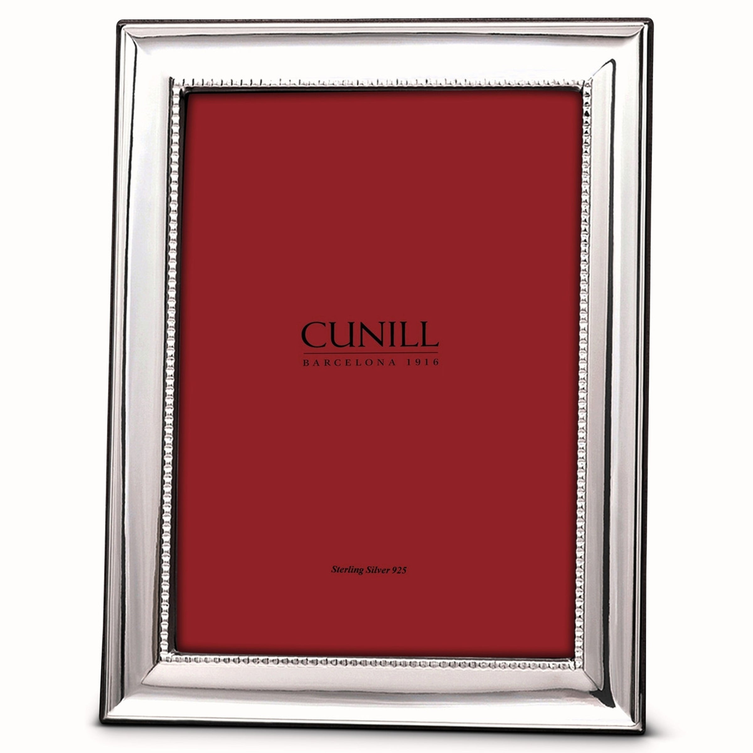 Cunill Grooves Non-Tarnish Sterling Silver Picture Frame