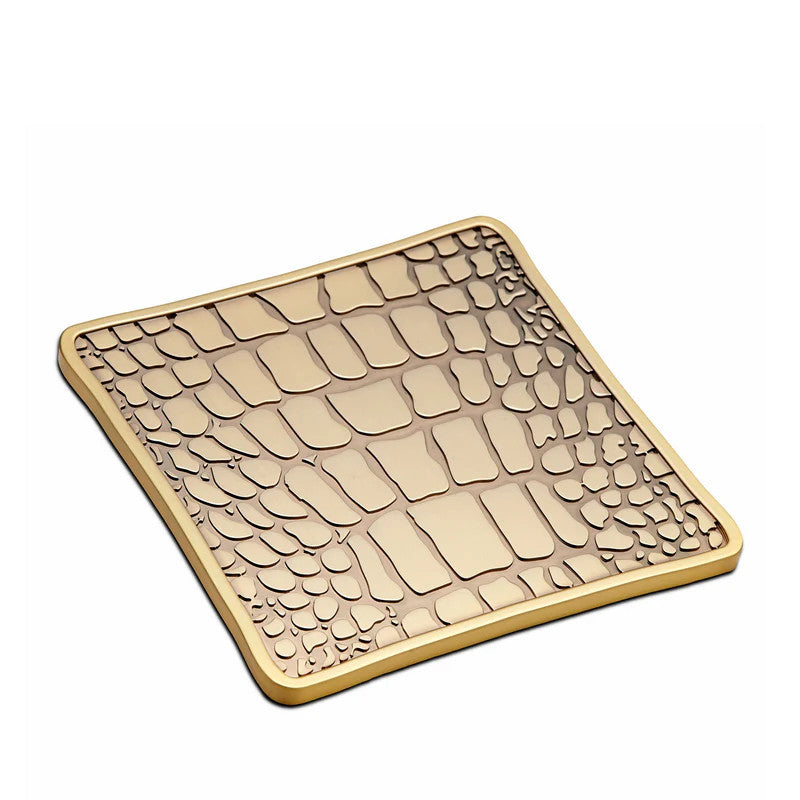 An image of L'Objet Crocodile Gold Coasters (Set of 4)