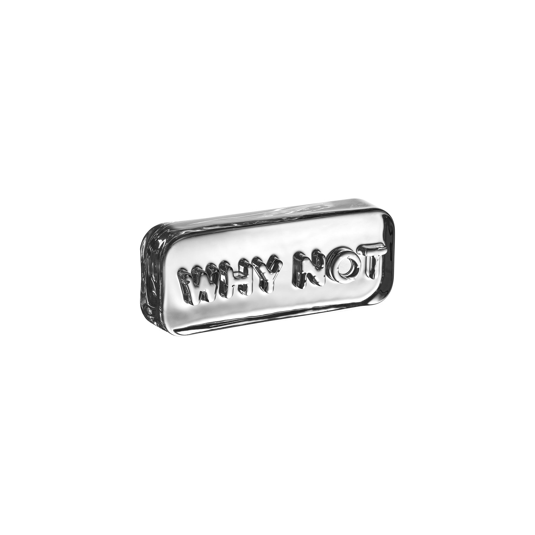 Nude Paroles "Why Not" Paperweight 6 1/2" x 2 1/2" x 1 1/2"