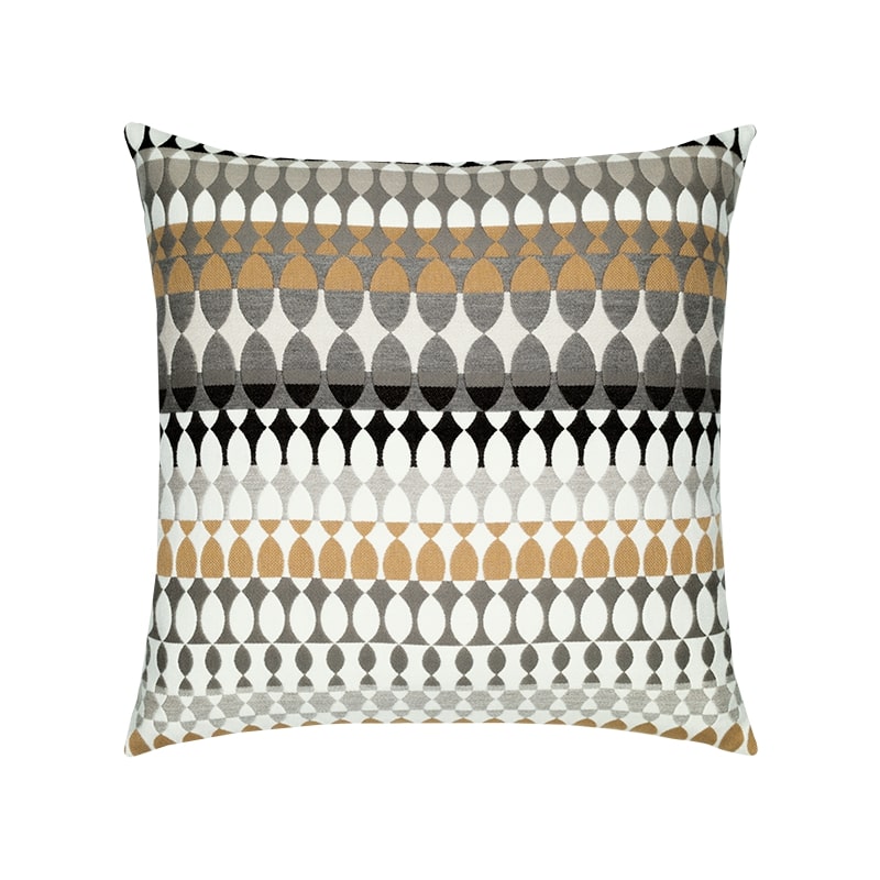 An image of Elaine Smith Modern Oval Dune Square Pillow- 20x20"