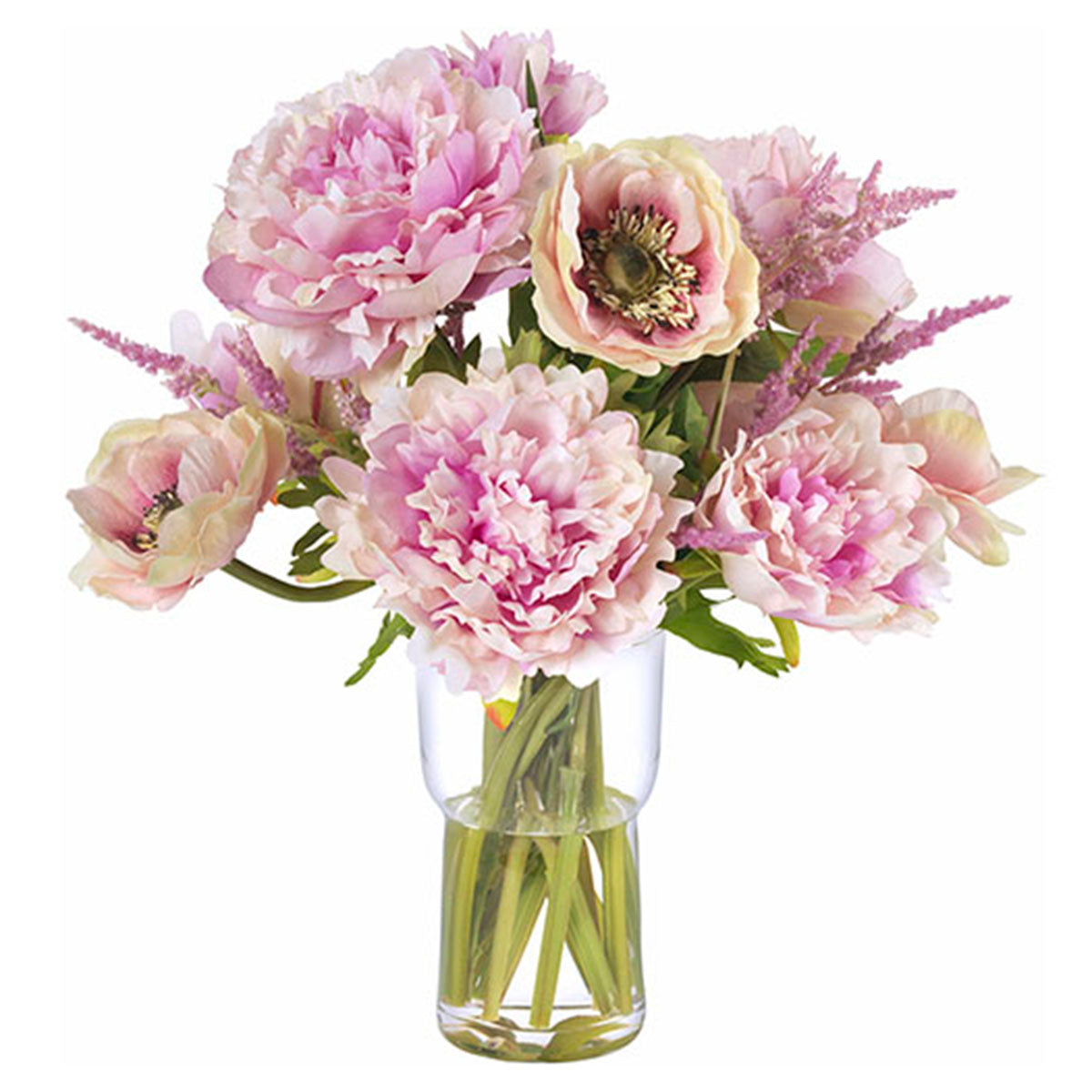 Diane James Pink Anemones & Peonies in Vase