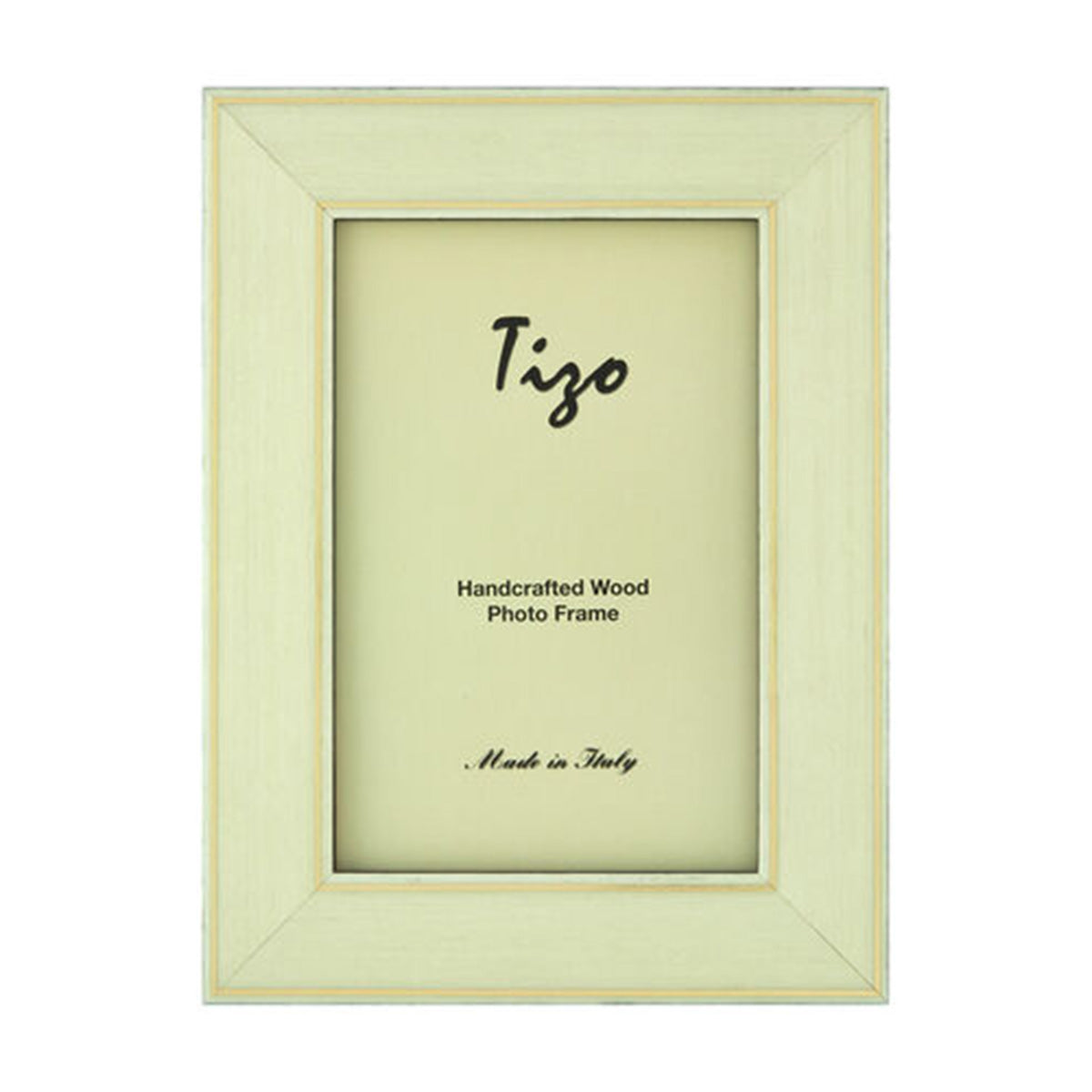 An image of Tizo Gold Stripe Border Italian Wood Frame