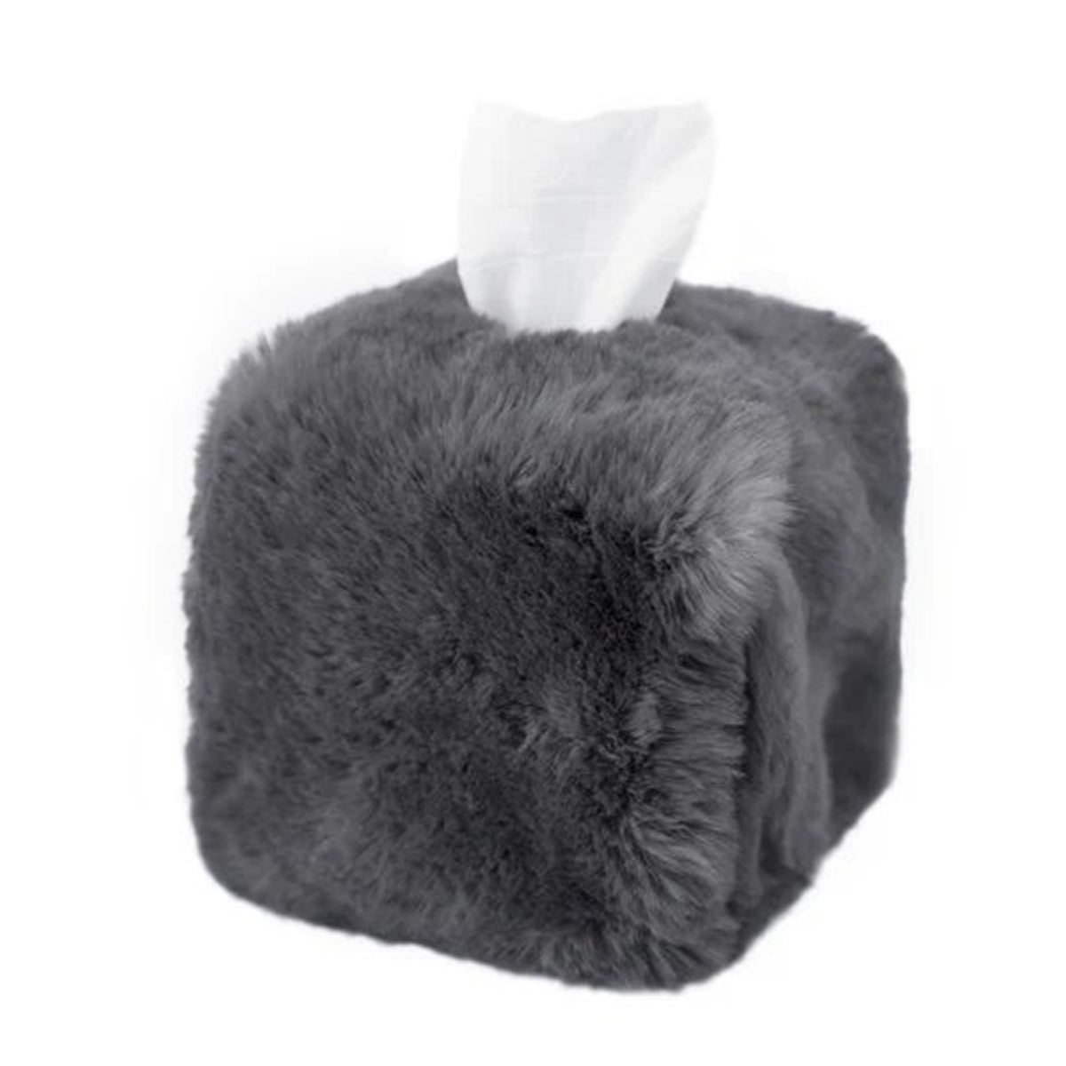 An image of Evelyne Prelonge Faux Fur Tissue Box